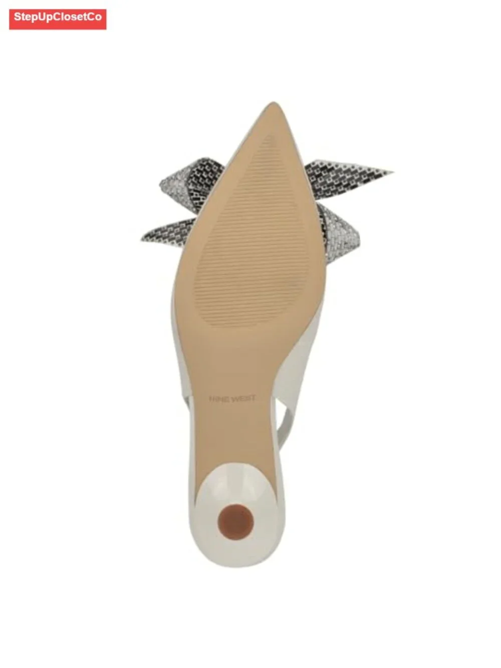 Nine West Rills Satin Slingback Pumps Pointy Toe 2.17
